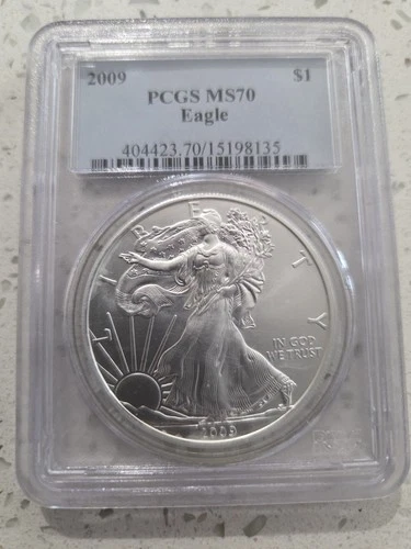 2009 American Silver Eagle $1 Coin PCGS MS70 Grade