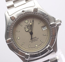 [EXC+5] TAG Heuer Professional 2000 962.213 34mm Silver Dial Quartz Mens Watch