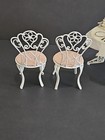 VINTAGE DOLLHOUSE ELEGANT BEAUTIFUL OUTDOOR METAL PATIO SET TABLE & CHAIRS PLUS+ — photo 7