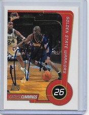 Basketball Card IP auto NBA VONTEEGO CUMMINGS Warriors 99-00 Topps rookie. rookie card picture