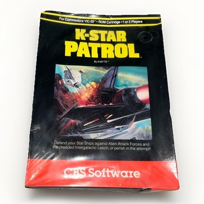 K Star Patrol VIC 20   CBS Software 1982   Factory Sealed ROM Cartridge   NEW 