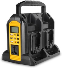 350W Power Supply Inverter Compatible with Dewalt 20V Battery DC 20V to AC 110V