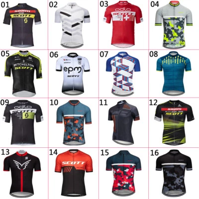 Fahrradtikots Top Herren Radtrikot Kurzarm Trikots Atmungsaktiv Rennrad Shirts - Bild 1 von 4