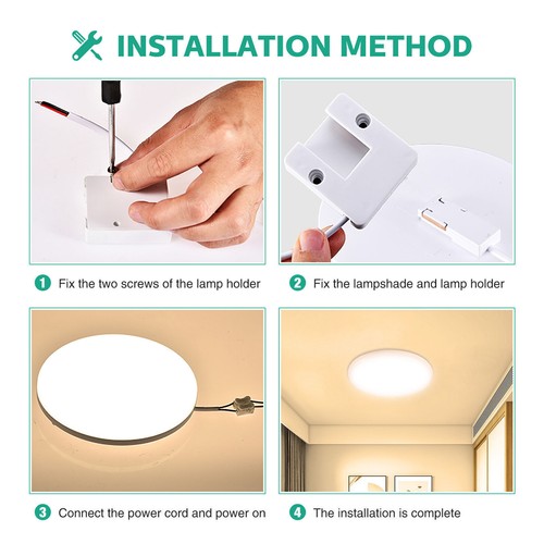 12W-50W Kaltes Weiß LED Deckenleuchte Deckenlampe Badezimmer Küche Flur lampe DE - Bild 17 von 40