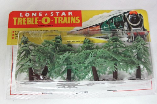 LONE STAR LOCOS Plastic Trees 87 Treble O Trains N/000 Gauge Pack of 6 Unopened - Picture 5 of 5