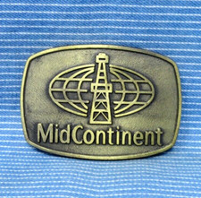 Midcontinent Communications Promo Belt Buckle Midco SD ND MN WI KS Vtg RJ.TYC703