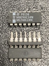 RCA MC74HC14N HIGH SPEED CMOS HEX INVERTER GATE SCHMITT-TRIGGER (NOS) LOT OF 5