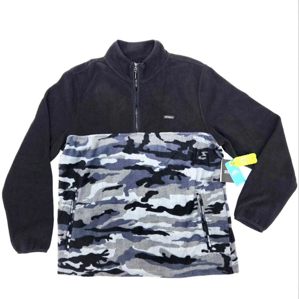 Pullover Oneill TRVLR Conway Superfleece negro camuflaje para hombre talla extra grande - XL Foto 2 de 4