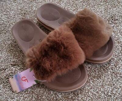 Arch Support Slippers Uk Coface Women's Fur Slippers With Arch