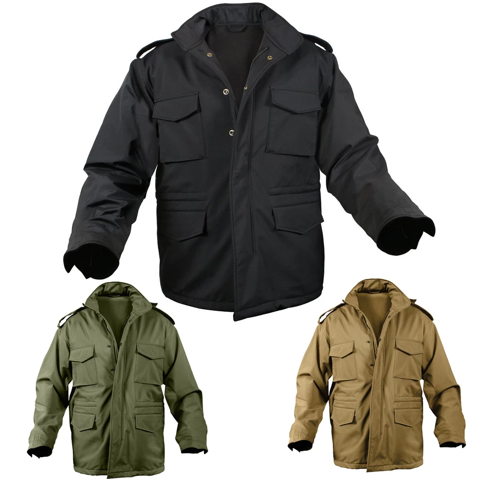 Soft Shell Waterproof Tactical Jacket Army M65 Military Light M-65 Field Coat - Image 2 of 4