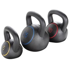 NEW Weider Power Kettlebell Kit Training 5Lb, 10Lb,  15Lb 30Lbs Total 