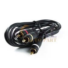 High Quality 3FT 3.5mm AUX Plug to 3RCA male AUX Composite Audio Video OFC cable