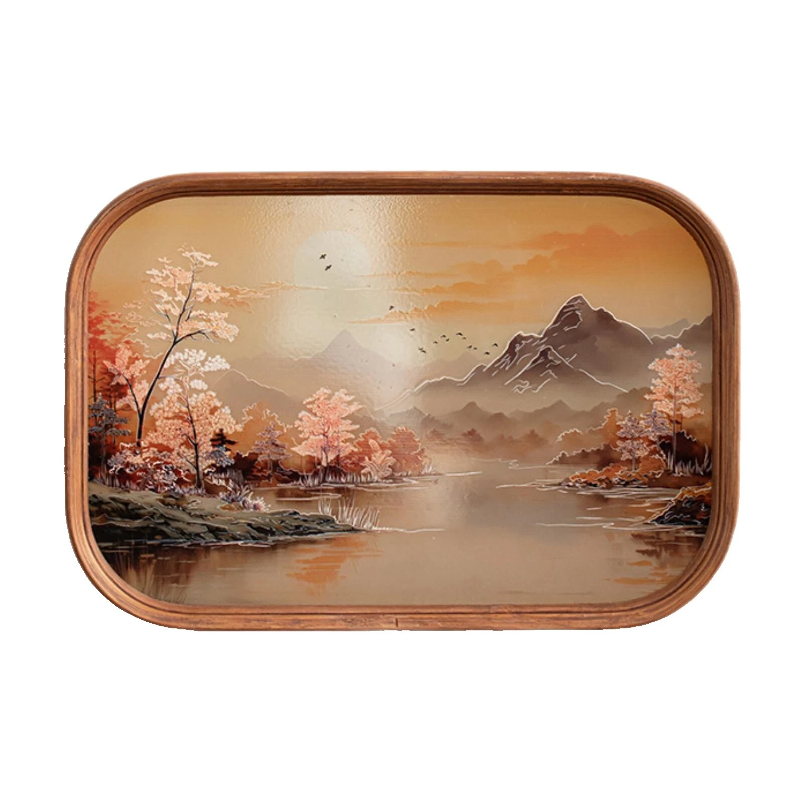 Wooden Multicolor Serving Trays Serving Trays