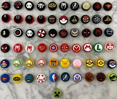 MARKENLOS 2x Controller Thumbstick Cap Grip Kappen Caps Aufsätze Set PS4 PS5 Xbox Playstat