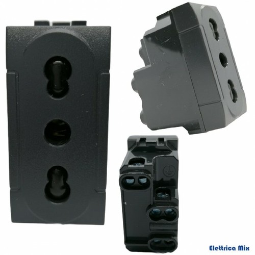 bticino Living International Light Compatibile Presa usb shuko interruttore nero - Foto 9 di 35
