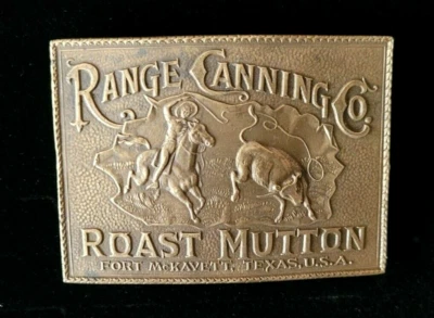 Boucle de ceinture Range Canning Co - Fort McKavett Texas Bergamot Brass Work - Photo 1/4