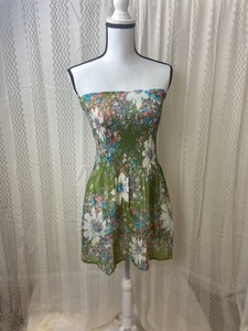 green and white sundress