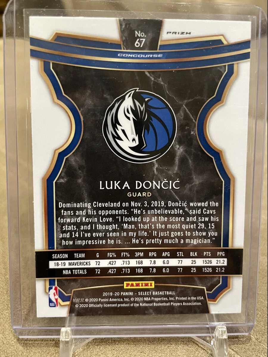 2019-20 Panini Select Luka Doncic Concourse Level Scope Prizm SP