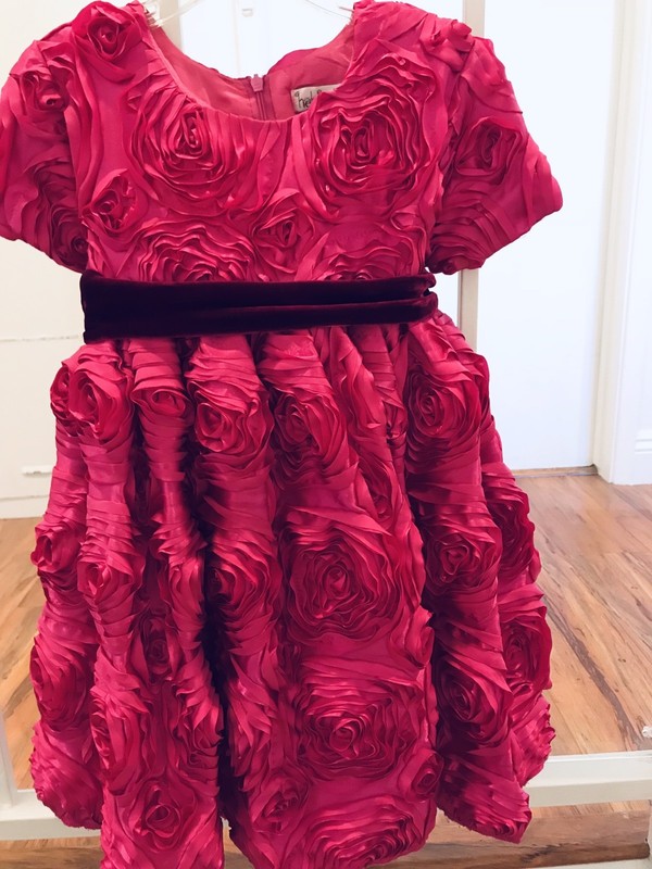 Hot Pink Birthday Wedding HalaBaloo Girl’s Party Dress, Size 5 Fuchsia color