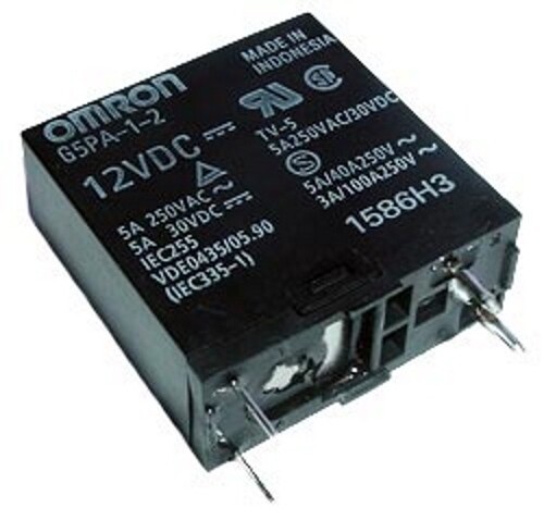 G5PA-1-2 5A-DC12 SPST-NO 12V 5A PCB Relay Non-Latching Omron (4 pieces ...