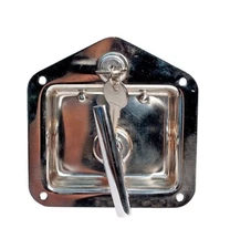2-3/4 x 3-3/4 Locking Stainless Steel T-Handle Flush Latch - HW05-060