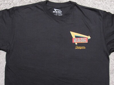 IN-N-OUT BURGER Oregon T-SHIRT Mens MED Pontiac GTO Muscle Car Hot
