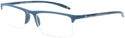 Klassische Lesebrille MR81 aus Kunststoff mit Etui in vers. Stärken in Blau 