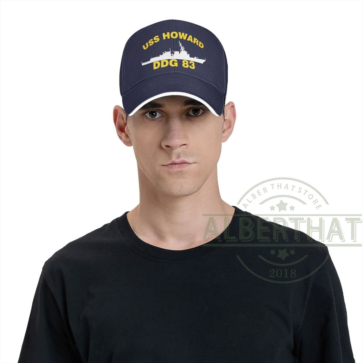 US NAVY キャップ　USS HOWARD DDG-83 米軍 USS Howard DDG 83 Men's Baseball Cap Adjustable Snapback Hats