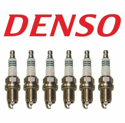 Set of 6 Iridium Spark Plugs Denso 5358 For Acura Audi BMW Dodge Ford Honda