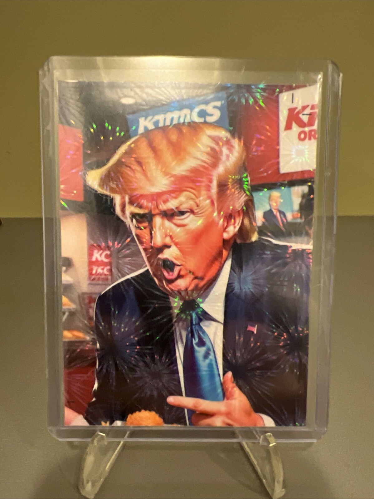 donald trump custom trading card