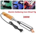 220V 300W Heat Pen Chisel Point Tip Electric Welding Solder Soldering Iron Tool