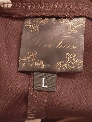 Love Tease youth size L/large brown/cream polka dot print spaghetti straps dress - Picture 8 of 8