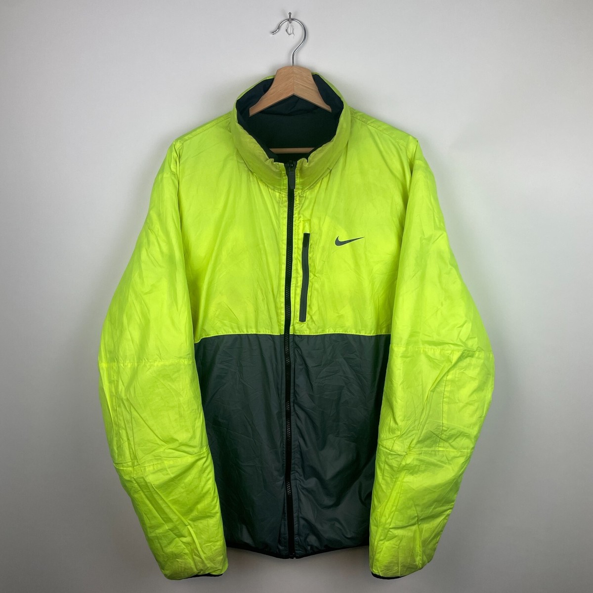 Nike Reversible Down Puffer Jacket | XL | Black/Gray | eBay