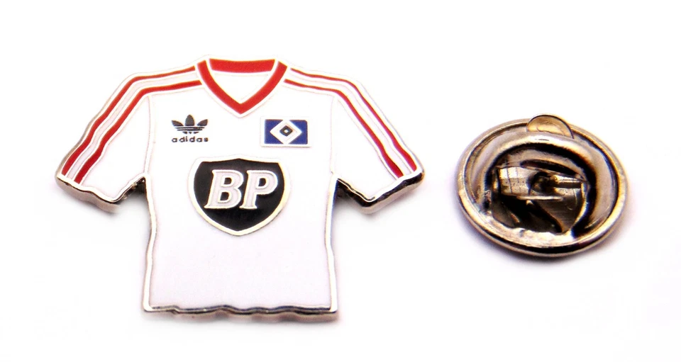 HSV Hamburger SV Trikot Pin 1980er Jahre BP weiß - Ansteck-Pin