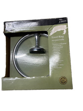 Style Selections Chrome Finish Wall Mount Single Towel Ring