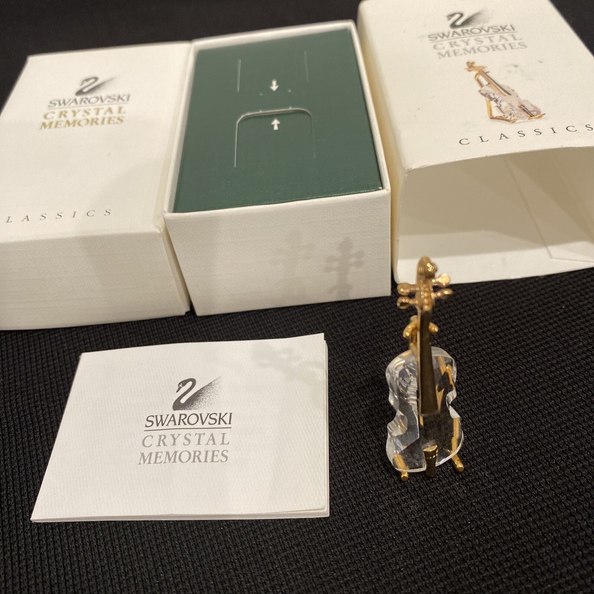 Swarovski Crystal Memories Classics Violin Figurine Display | eBay