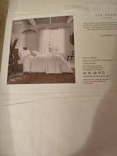Image of Ted Baker White flat sheet ONLY King Size 280 x 270 cm/100% Genuine