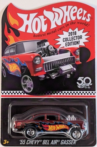 Hot Wheels 2018 - '55 Chevy Bel Air Gasser (Kmart) (Red) - Picture 1 of 1