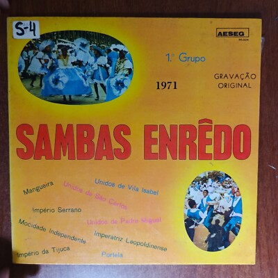 Sambas Enredo Carnaval 1971 1º Grupo [1971] Vinyl LP Folk AESEG Brazil
