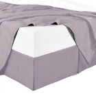 100% Cotton Bed-skirt 450 Thread Count Split Corner Solid 15" Drop Bed skirts