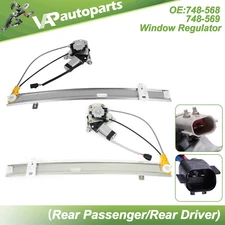 For 2002-2007 Jeep Liberty Rear Right Left Set w/ Motor Power Window Regulator