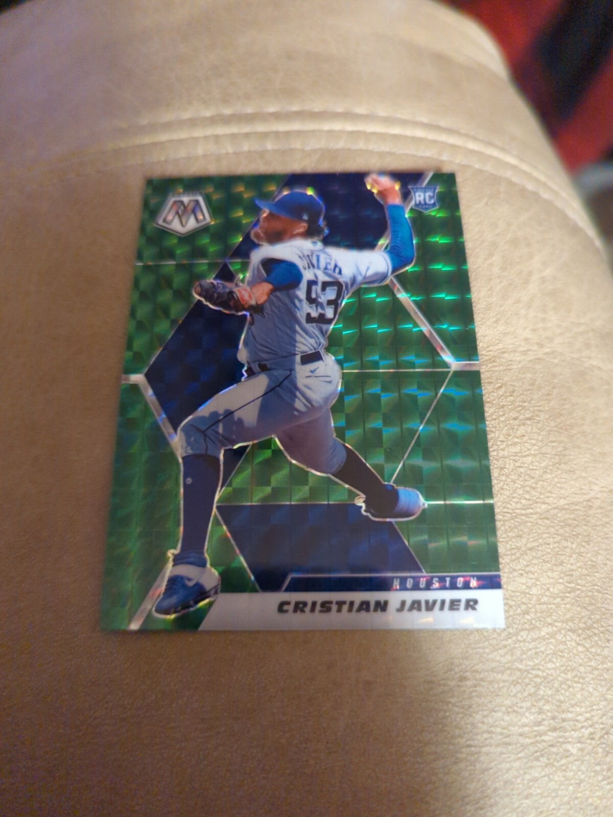 2021 Panini Christian Javier #255 Green Mosaic RC Rookie Card Houston ...