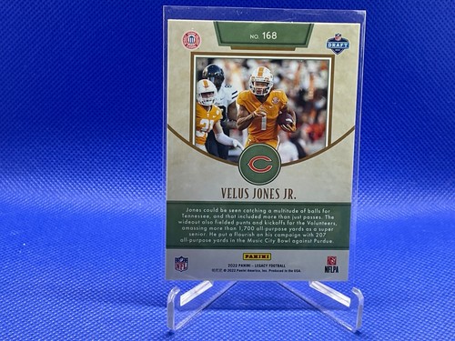 2022 Panini Legacy NFL Rookie Chicago Bears Velus Jones Jr #168 - Picture 2 of 2