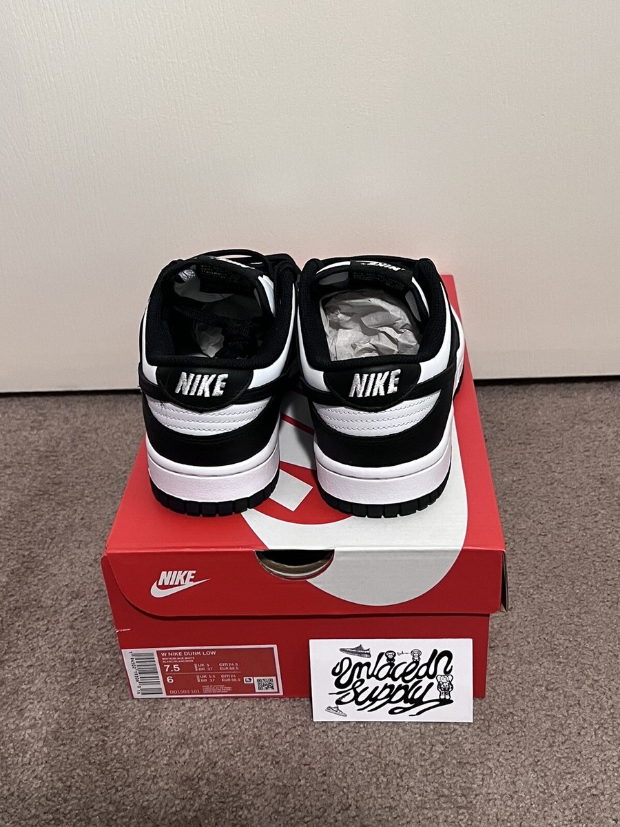 Brand New With Box Nike Dunk Low Black-White Panda Women's Size 7.5 W DD1503-101 | eBay
