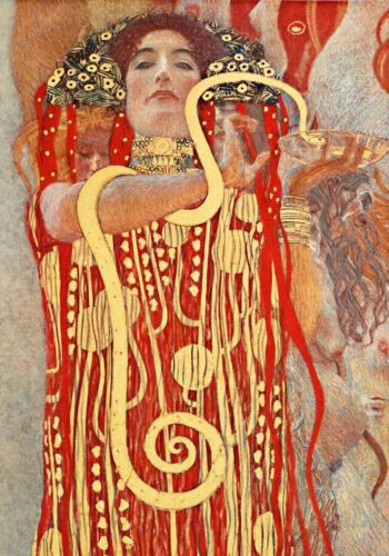 Gustav Klimt - Médecine - 1901 Toile Étirée Affiche Art Impression Peinture Artiste - Photo 1/5