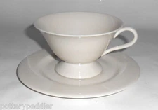 Franciscan China Encino Breakfast White Cup/Saucer Set! MINT