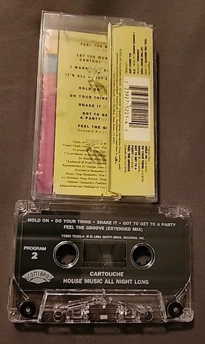 Cartouche House Music All Night Long Cassette - Foto 2 di 2
