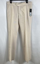 Marc Jacobs Women's NWT Beige Wool Straight Leg Trousers Pants Size 10