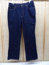 Future Collective Size 14 Reese Blutstein High-Rise Dark Blue Flare Denim Jeans