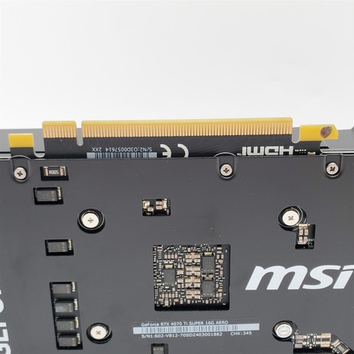 MSI Gaming NVIDIA GeForce RTX 4070 Ti Super 16G AERO 16GB GDRR6X Graphics Card - Picture 9 of 10